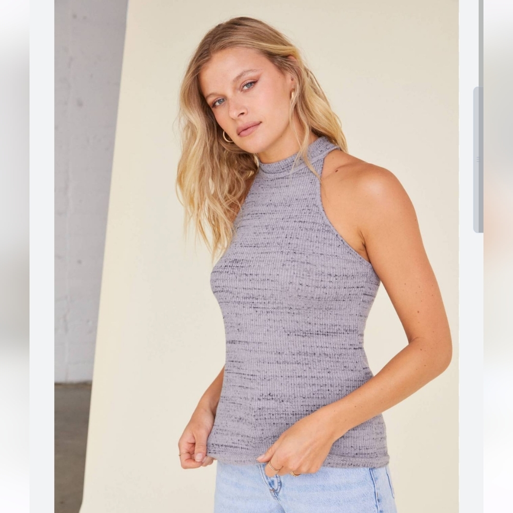 NWT Project Social T High Neck Ribbed Tank